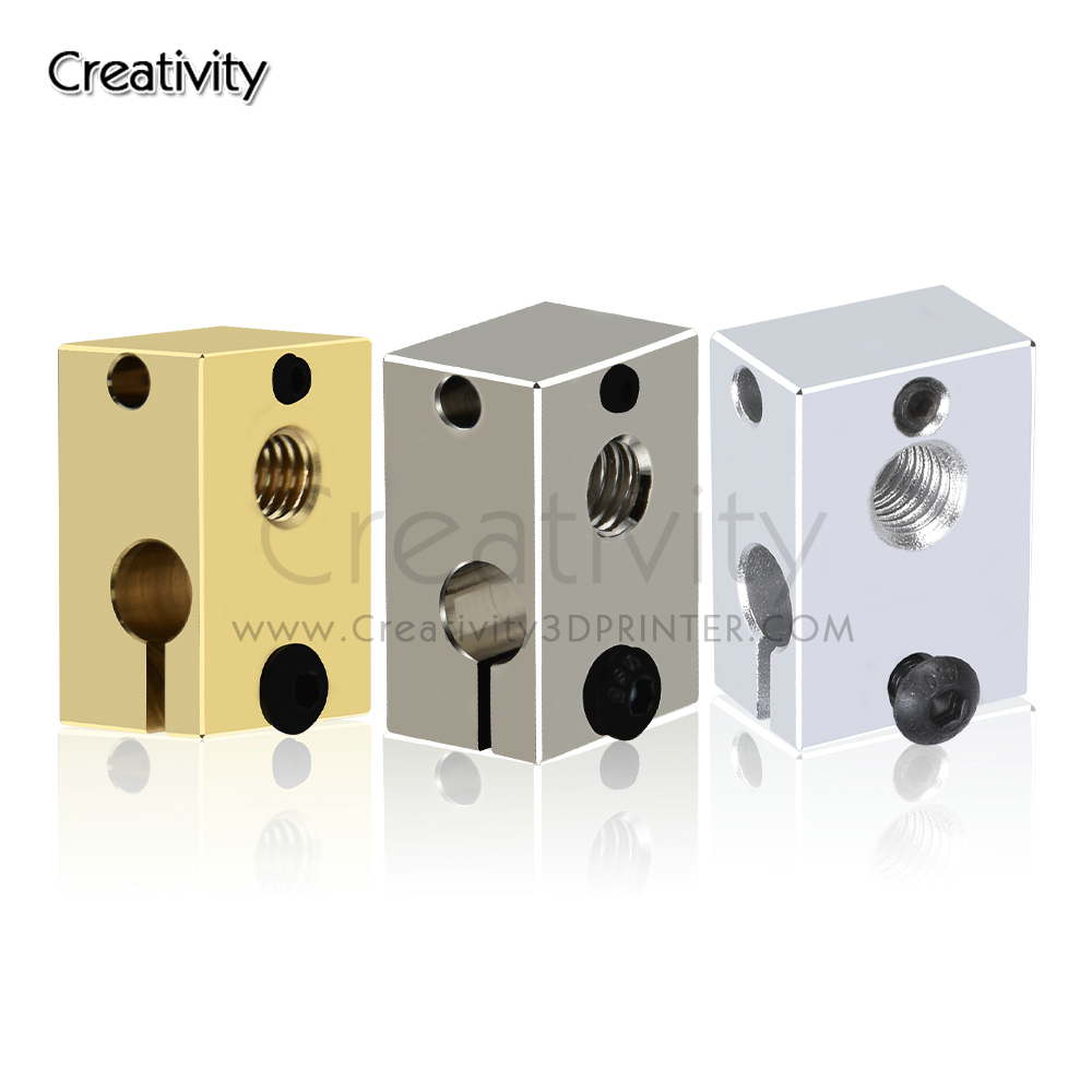 Direct Drive Extruder - V6 PT100 Isıtıcı Bloğu Kaplama Bakır