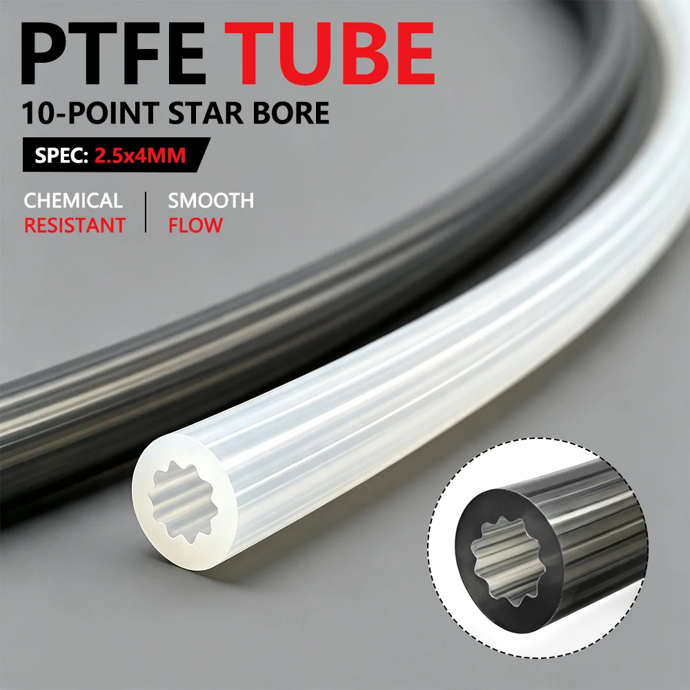 Bowden Tube - Yüksek Sıcaklığa Dayanıklı PTFE Boru, 4x2,5