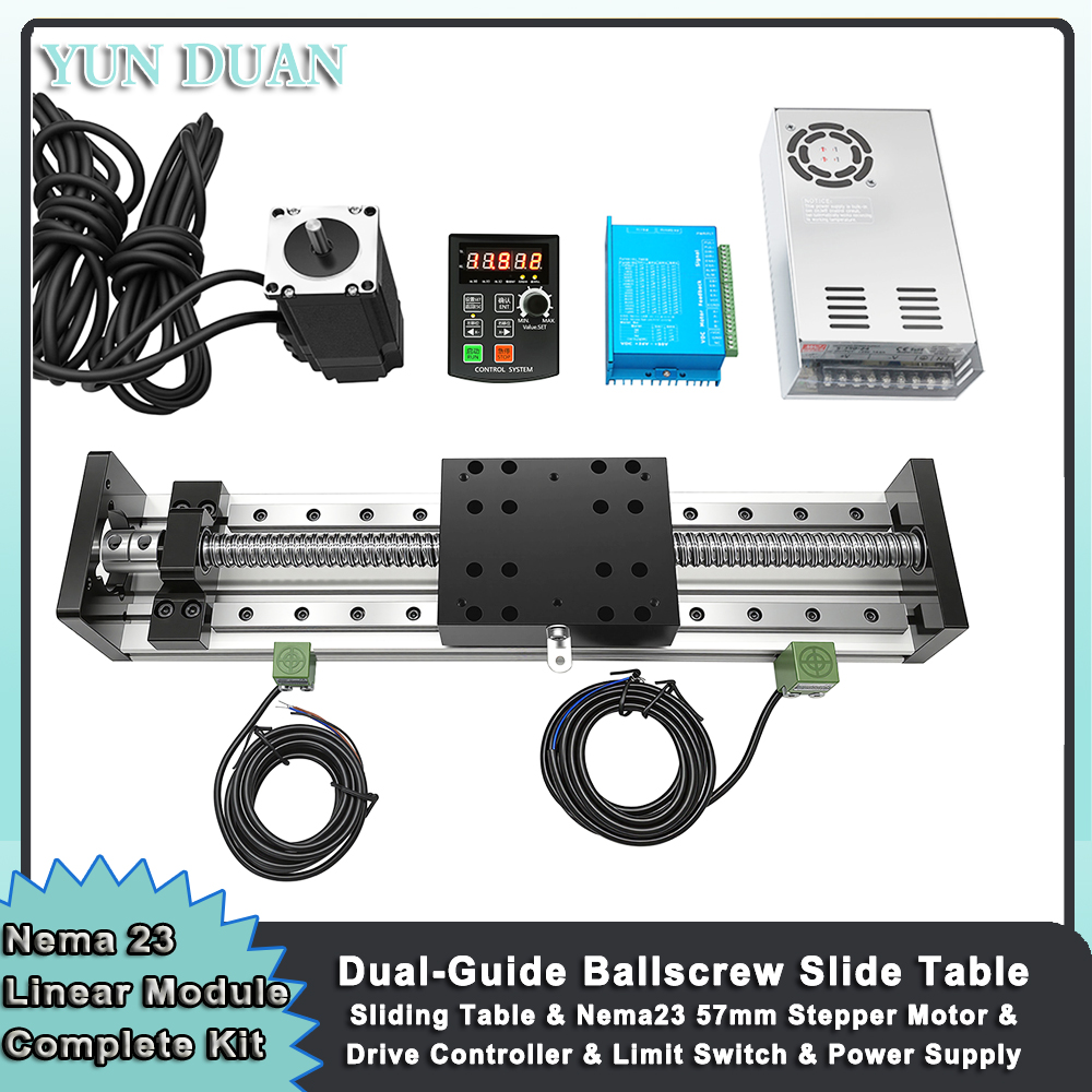 Linear Rail Mgn12H Set - Nema 23 Lineer Motor Sürücü Kontrol