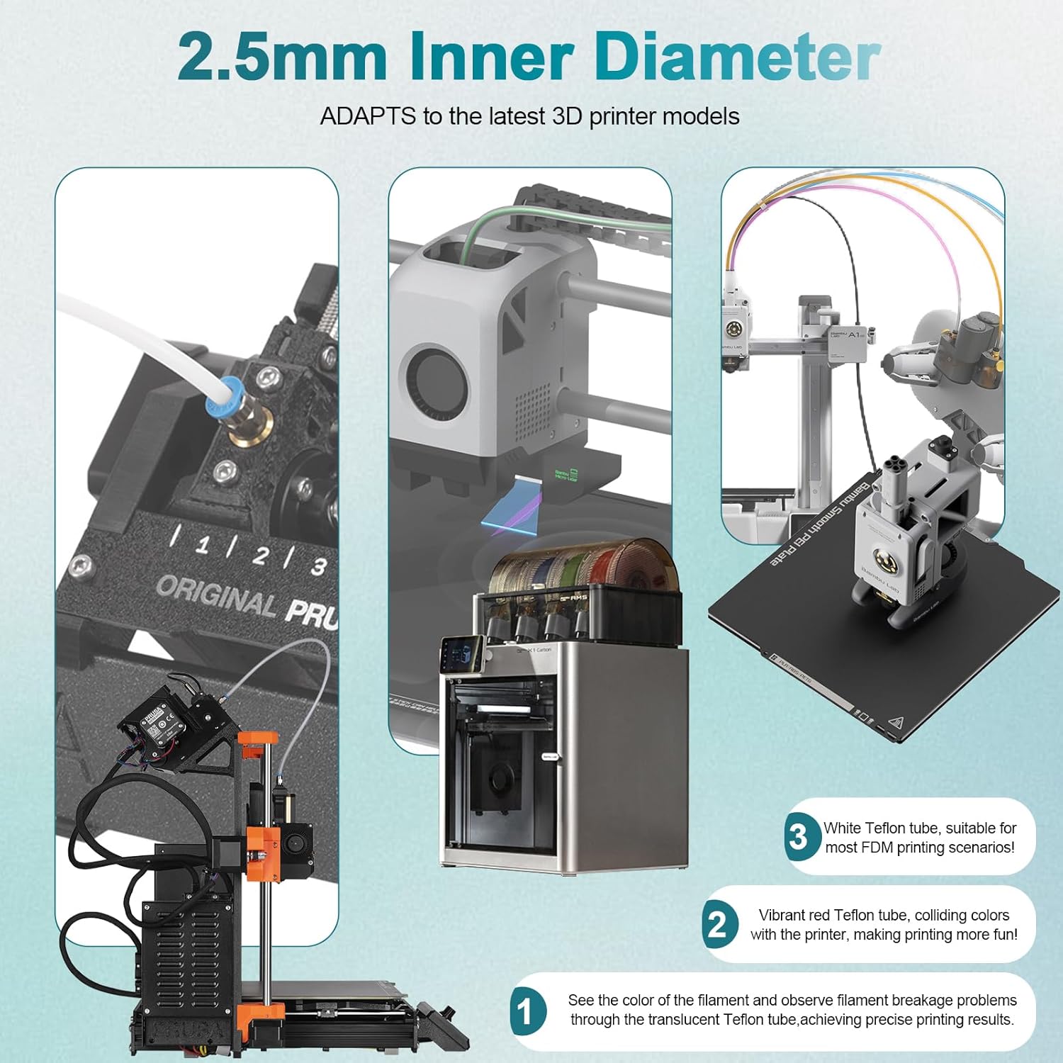 Bambu Lab P1P AMS A1 mini 3D Y - Bowden Tube incelemesi ve fiyatı