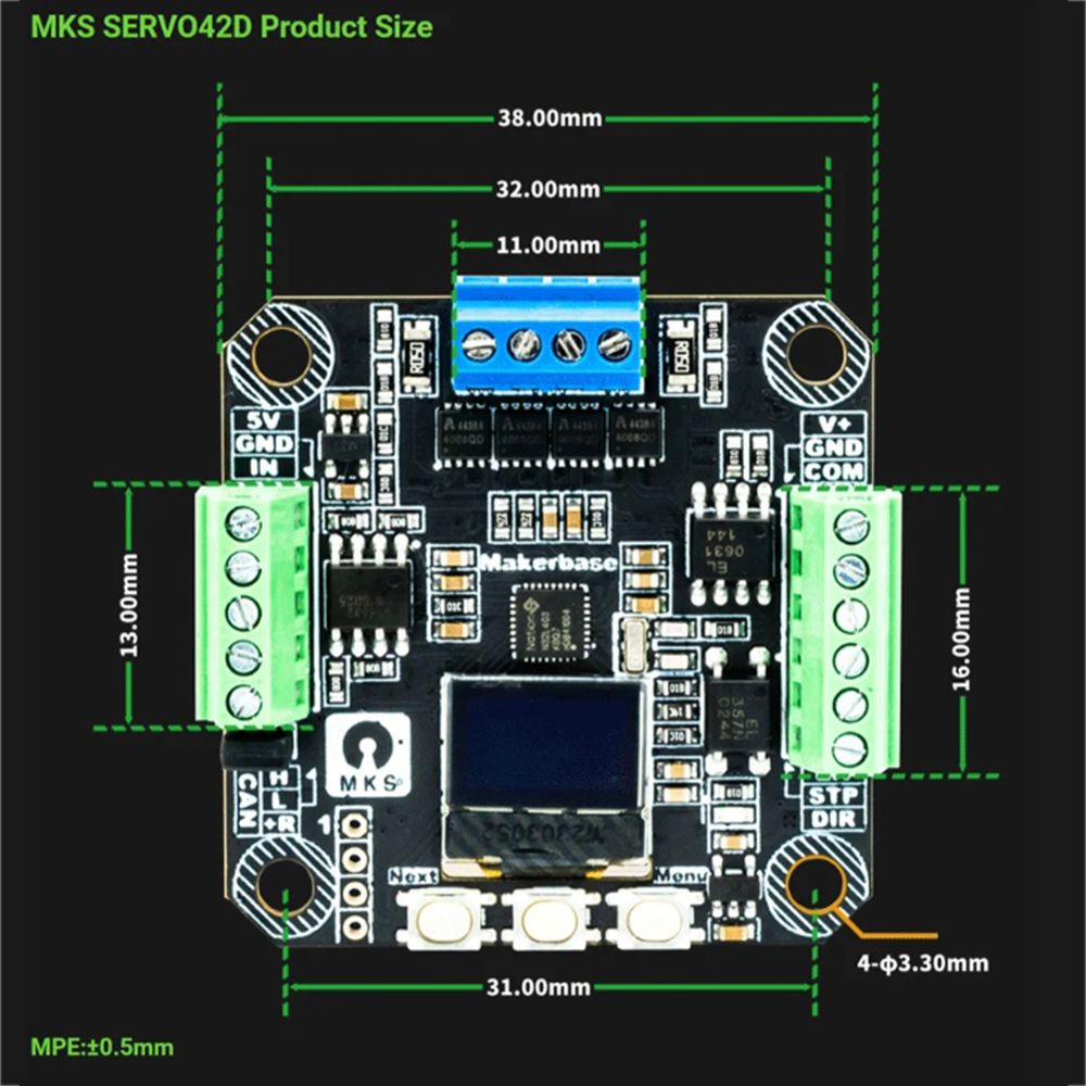 [AC18 Dijital]/SERVO42D 40 CAN - Closed Loop Stepper Motor Nema 17 incelemesi ve fiyatı