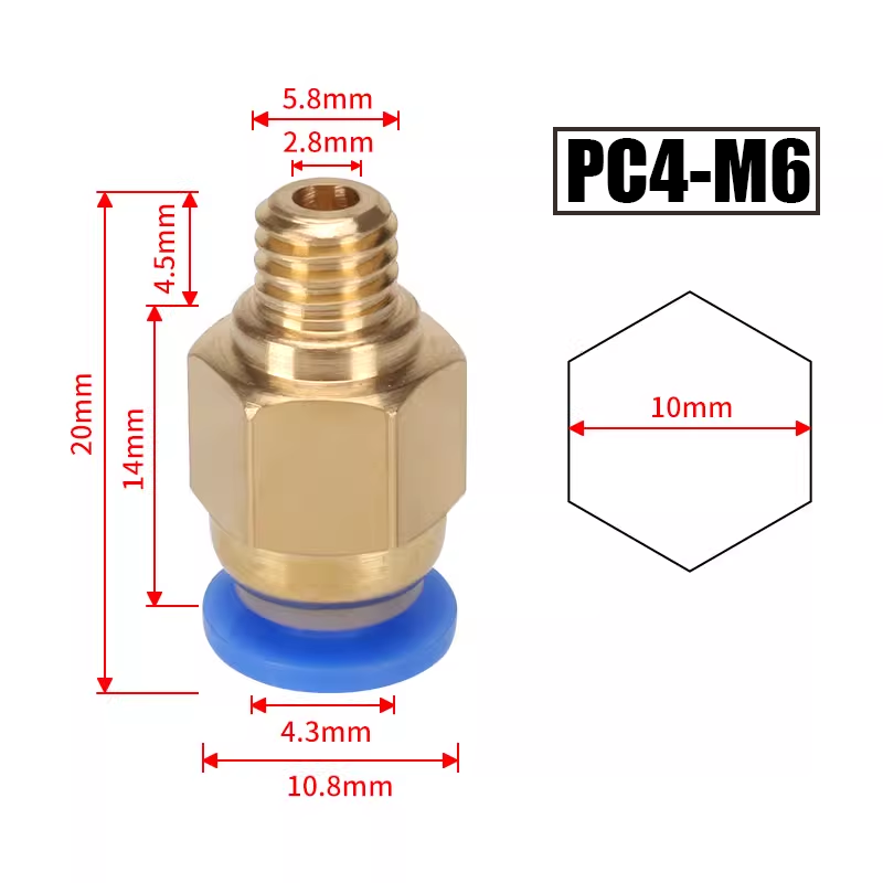 10 adet/grup PC4-M6 PC4-01 Hız - Bowden Tube incelemesi ve fiyatı